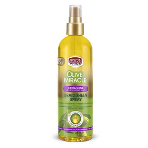 African Pride Olive Miracle Braid Sheen Spray, Extra, 12fl oz