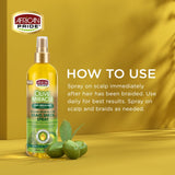 African Pride Olive Miracle Braid Sheen Spray, Regular, 12fl oz