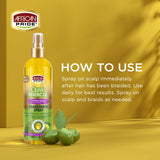 African Pride Olive Miracle Braid Sheen Spray, Extra, 12fl oz