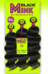 Black Mink Virgin Brazilian Remi Human Hair Weave 3 Bundles Body Wave