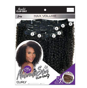 Zury Sis Naturali Star Human Hair Clip -On 9 Weave - NAT HB CLIP ON CURLY