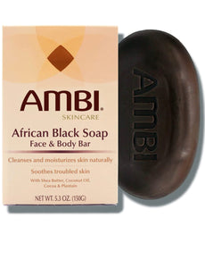 Ambi Skincare Cleansing African Black Soap with Shea Butter and Coconut Oil