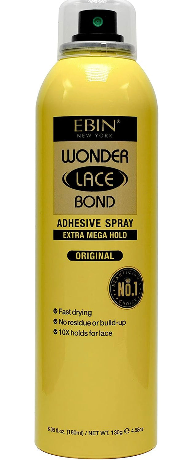 EBIN NEW YORK Wonder Lace Bond Adhesive Spray (Exta Mega Hold, 6.08oz/ 180ml)