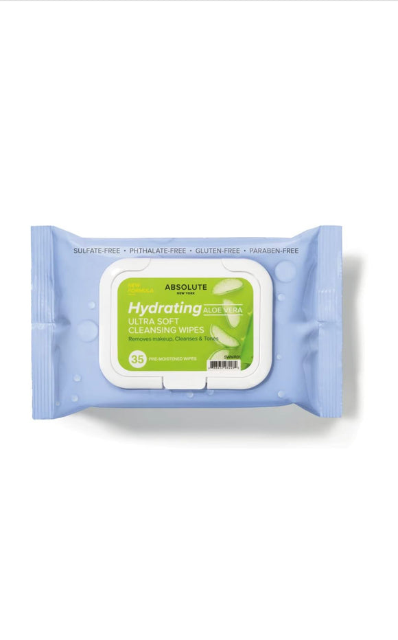 Absolute New York Ultra Soft Cleansing Wipes Aloe Vera