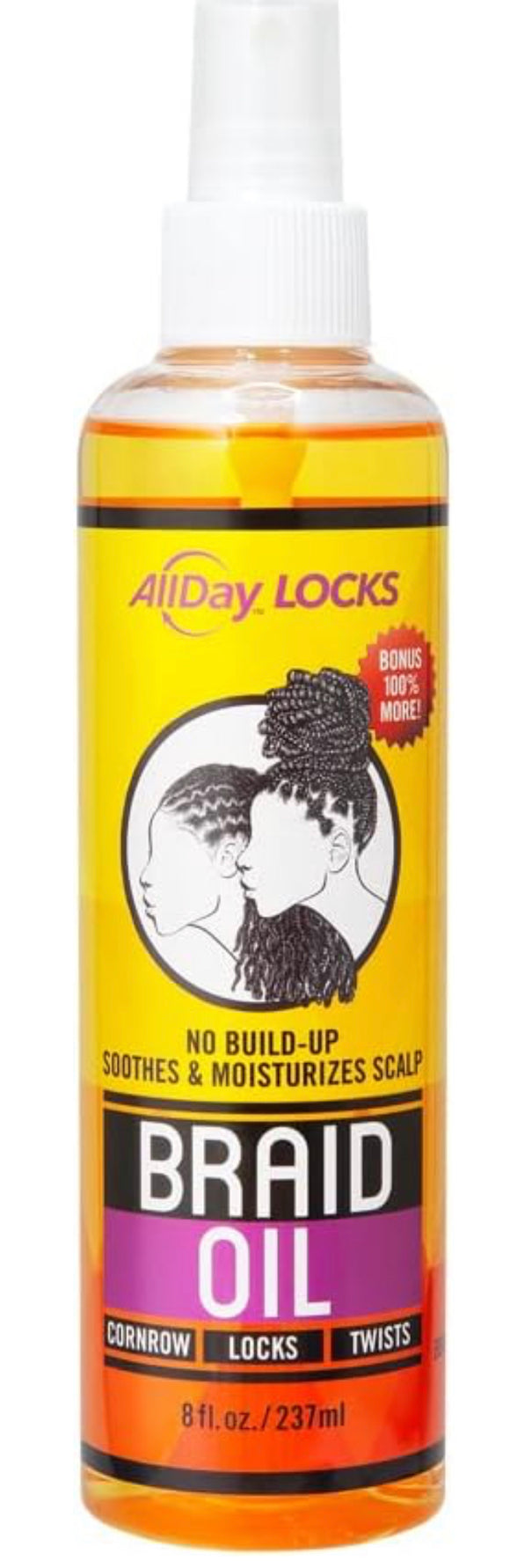 AllDay Locks Braid Oil, 8oz