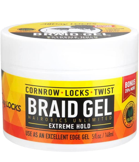 AllDay Locks Braid Gel, 5oz