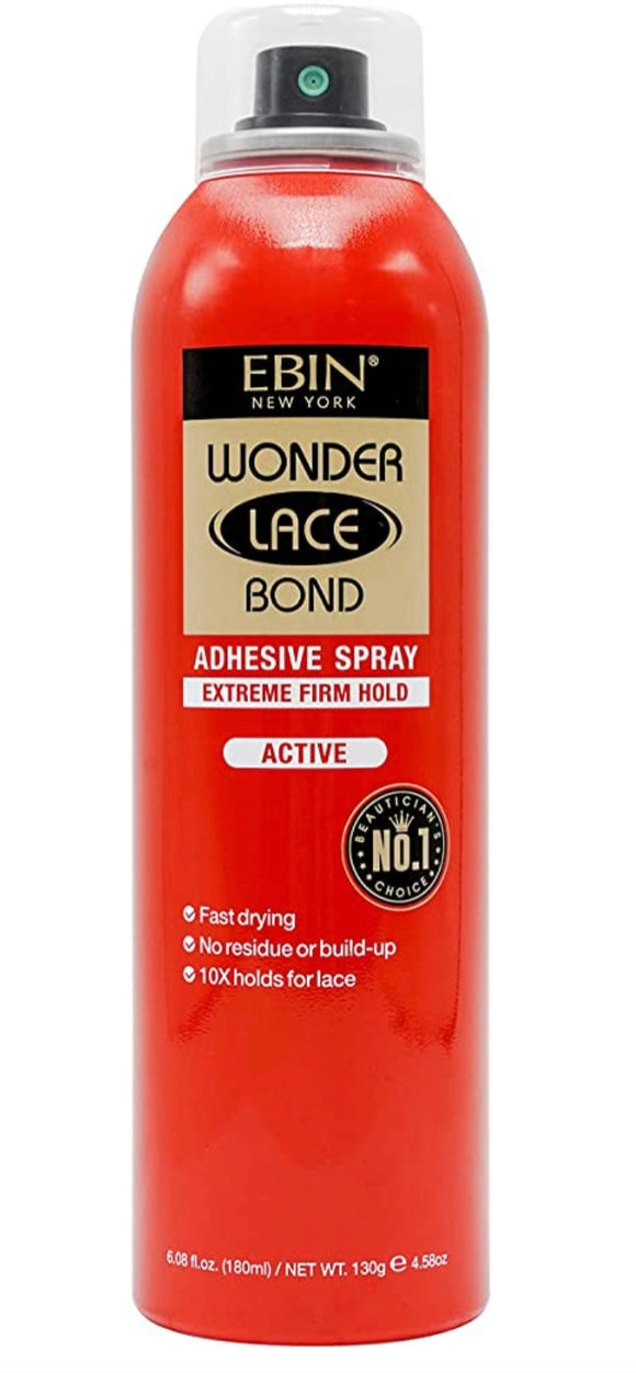 EBIN NEW YORK Wonder Lace Bond Adhesive Spray (Extreme Firm Hold, 6.08oz / 180ml)