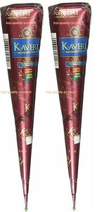 100% Herbal-Natural Kaveri Temporary Tattoo Mehandi Ayurvedic Henna Cones