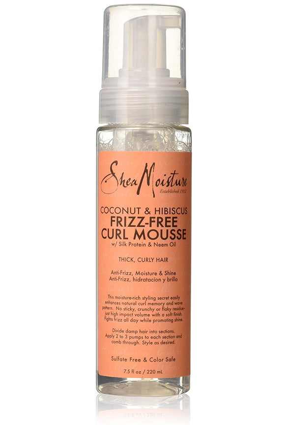 SheaMoisture 7.5 oz Coconut & Hibiscus Frizz-Free Curl Mousse