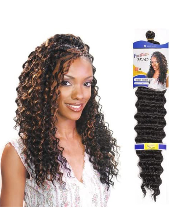 FreeTress Synthetic Hair Braids Deep Twist Bulk 22