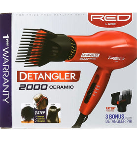 Red by Kiss 2000 Ceramic Detangler Dryer