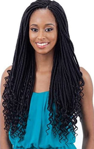 Freetress Synthetic Crochet Pre-Looped Braid - STRAIGHT GODDESS LOC 18"