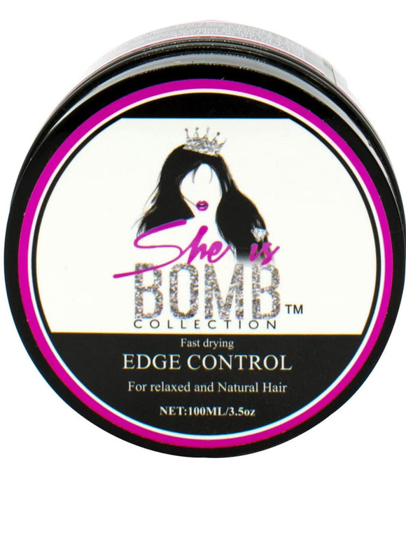 She Is Bomb Collection Edge Control, 3.5oz