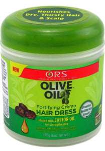 Ors Olive Castor Oil Creme Hair Dress, 6oz