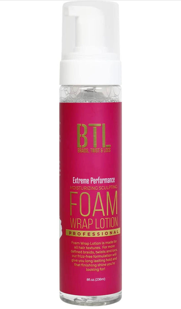BTL Professional Moisture Sculpting Foam Wrap Lotion, Supreme Performance (Pink Bottle)