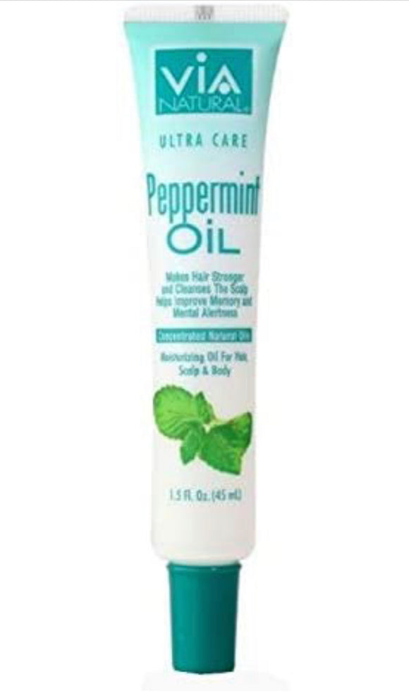 Via Natural Ultra Care Peppermint Oil 1.5oz