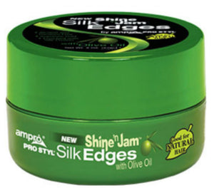 Ampro Shine 'N Jam Hair Conditioning Gel, Silk Edges, 2oz