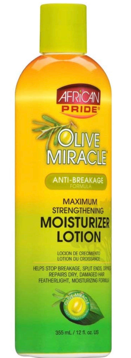 African Pride Olive Miracle Moisturizer Lotion, 12oz