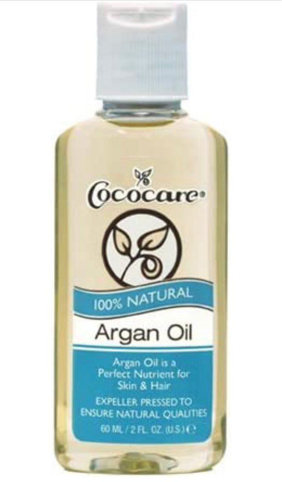 Cococare 100 Percent Natural Argan Oil, 2 Fluid Ounce