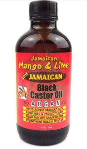 Jam. Mango & Lime Black Castor Oil Argan 4oz