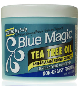 Blue Magic Tea Tree Leave-In Hair Styling Conditioner, 13.75oz