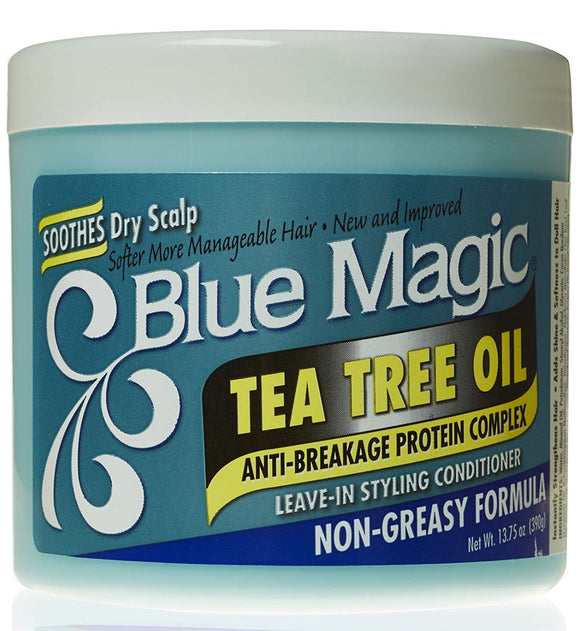 Blue Magic Tea Tree Leave-In Hair Styling Conditioner, 13.75oz