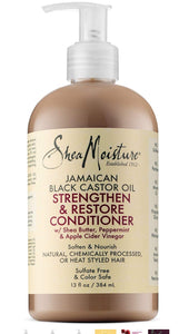 Shea Moisture Jamaican Black Castor Oil Strengthen & Restore Conditioner, 13 Oz
