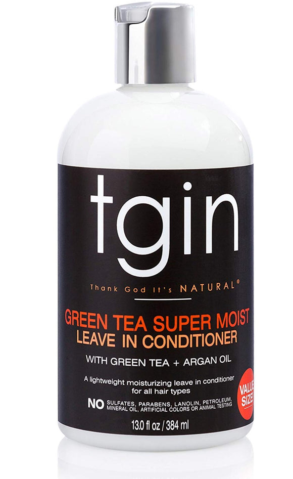 tgin Green Tea Super Moist Leave-in Conditioner, 13oz