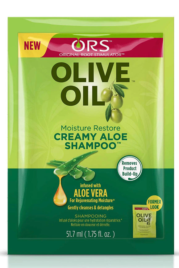 Organic Root Stimulator Olive Oil Creamy Aloe Shampoo, 1.75 oz