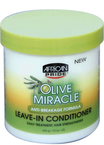 African Pride Olive Miracle Leave-in Conditioner, 15oz