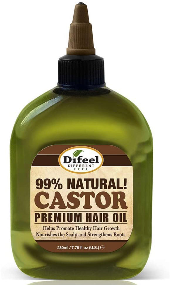 Difeel Premium Natural Castor Oil 2.5OZ