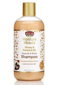 African Pride Moisture Miracle Honey & Coconut Oil Shampoo, 12oz
