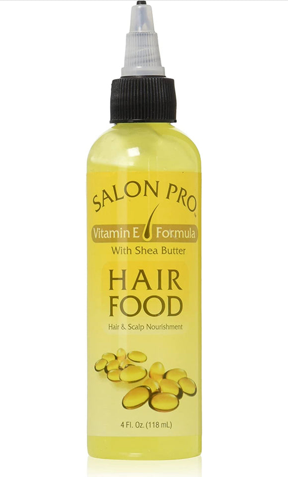 Salon Pro Hair Food, Vitamin E Formula With Shea Butter, 4 Ounce