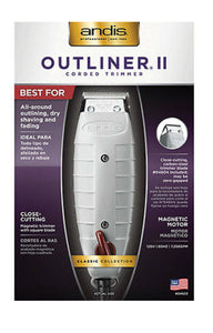 Andis 04603 Professional Outliner II Square Blade Trimmer, Gray