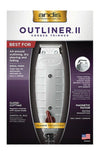 Andis 04603 Professional Outliner II Square Blade Trimmer, Gray