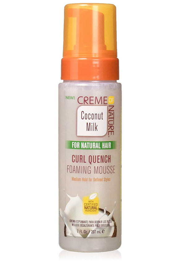 Creme Of Nature Coconut Milk Curl Quench Foaming Mousse 7oz