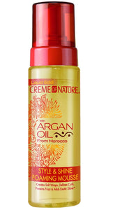 Creme of Nature Argan Oil Style and Shine Foaming Mousse, 7oz