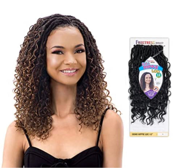 Freetress Synthetic Crochet Braid - BOHO HIPPIE LOC 12”