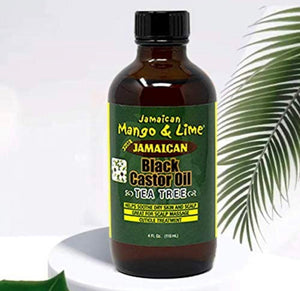 Jamaican Mango & Lime Tea Tree Black Castor Oil 4 oz