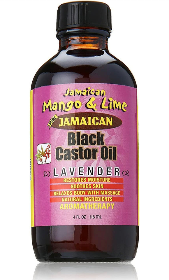 Jamaican Mango & Lime, Black Castor Oil, Lavender, 4 Fl Oz