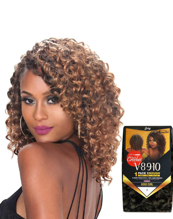 Royal Zury Synthetic Hair Crochet Braids V8.9.10 GoGo Curl 1Pack Enough