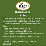 Difeel Premium Natural Hair Oil Argan 2.5oz