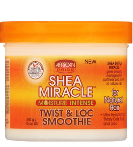 African Pride Shea Miracle Moisture Intense Twist & Loc Smoothie, 12oz
