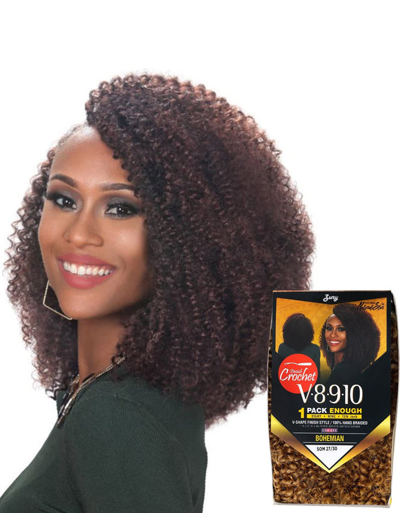 Royal Zury Synthetic Hair Crochet Braids V8.9.10 Bohemian 1Pack Enough