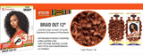 Sensationnel Synthetic Hair Crochet Braids African Collection 3X Pre Looped Snap Braid Out 12"