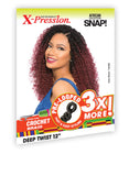 Sensationnel X-Pression Pre-Looped Synthetic Crochet Braid - 3X DEEP TWIST 12"
