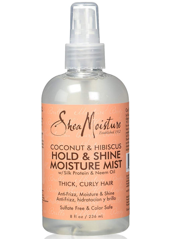 Shea Moisture Coconut Hibiscus Hold & Shine Daily Moisture Mist, 8oz