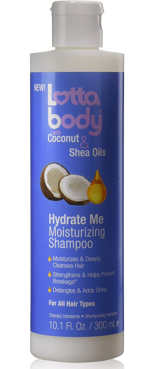 Lottabody Lotta Body Coconut & Shea Oils Hydrate Me Moisturizing Shampoo, 10.1oz