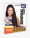 Sensationnel Synthetic Hair Braids African Collection Kanekalon Senegal Twist 40"