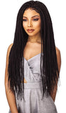 Sensationnel 100% Premium Fiber Cloud9 Swiss 4X4 Lace Parting Wig Small Size - BOX BRAID SMALL